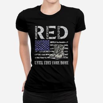 Red Friday Military Until They Come Home My Soldier Us Flag Women T-shirt | Crazezy