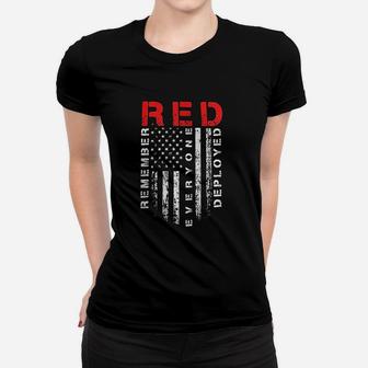 Red Friday Remember Everyone Deployed Women T-shirt | Crazezy DE