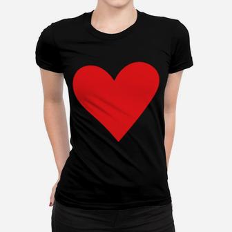 Red Heart Love Girlfriend Funny Vintage I Love My Girlfriend Women T-shirt | Crazezy CA