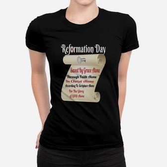 Reformation Day Five Solas Christian Theology T-shirt Women T-shirt - Thegiftio UK