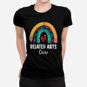 Related Arts Crew, Funny Boho Rainbow For Teachers Zip Hoodie Women T-shirt | Crazezy