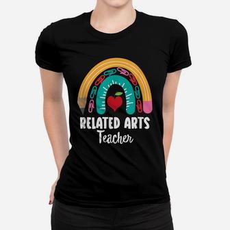 Related Arts Teacher, Funny Boho Rainbow For Teachers Women T-shirt | Crazezy AU