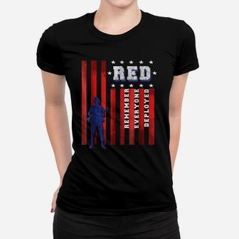 "Remember Everyone Deployed" Us Veteran Friday Shirts Women T-shirt | Crazezy