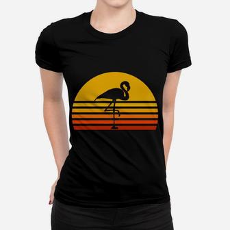 Retro Flamingo Vintage Sunset Flamingo Sweatshirt Women T-shirt | Crazezy