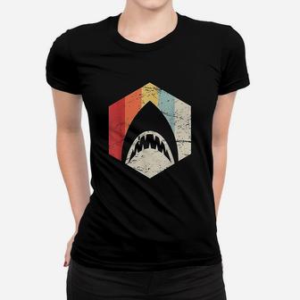 Retro Great White Shark Women T-shirt | Crazezy