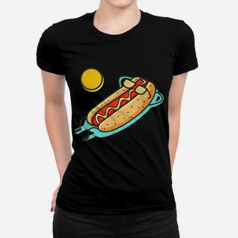 Retro Hotdogs Hot Dog Funny Vintage Food Lover Tee Women T-shirt | Crazezy