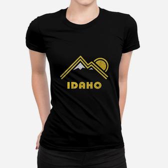 Retro Idaho Vintage Mountains Women T-shirt | Crazezy