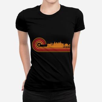 Retro Las Vegas Cityscape - Las Vegas Nv Skyline Women T-shirt | Crazezy