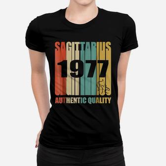 Retro Sagittarius 1977 Vintage 41St Birthday Shirt Women T-shirt | Crazezy
