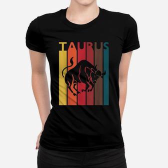 Retro Taurus Zodiac Sign April May Birthday Gift Taurus Women T-shirt | Crazezy CA