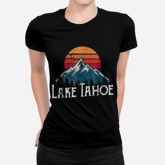 Retro Vintage Lake Tahoe California Nevada T Shirt Women T-shirt | Crazezy CA