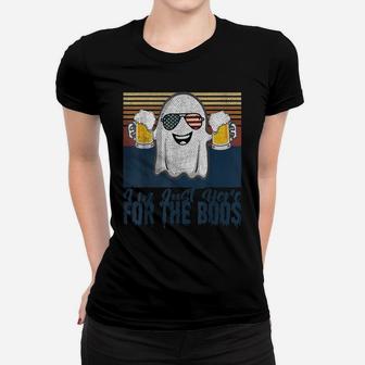 Retro Vintage Men Womens I'm Just Here For The Boos Women T-shirt | Crazezy