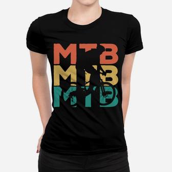 Retro Vintage Mtb Gift For Mountain Bikers Women T-shirt | Crazezy DE