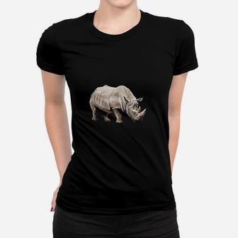 Rhino Animal Rhinoceros Endangered Species Women T-shirt | Crazezy UK
