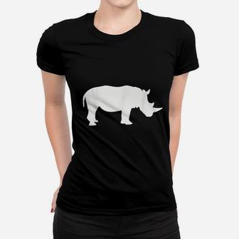 Rhino With Horn Women T-shirt | Crazezy
