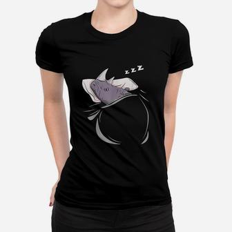 Rhinoceros Sleeping Animal Women T-shirt | Crazezy CA