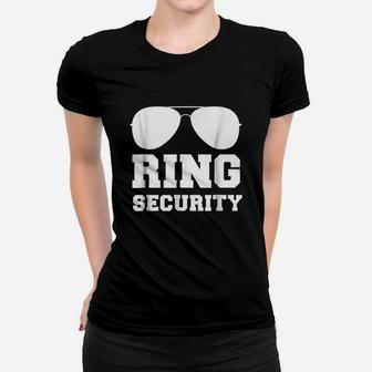 Ring Security Ring Bearer Boys Wedding Party Women T-shirt | Crazezy