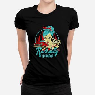 Rockabilly Pin Up Girl Women T-shirt | Crazezy DE