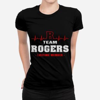 Rogers Surname Proud Family Team Rogers Lifetime Member Women T-shirt | Crazezy