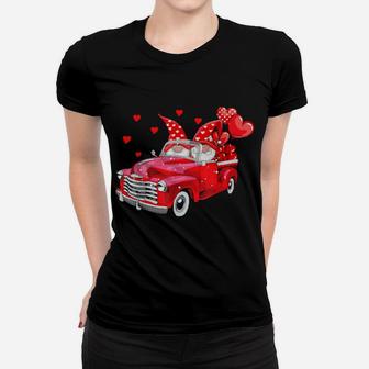 Romantic Gnome Couple Loads Of Love Sweet Valentine Women T-shirt - Monsterry