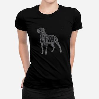 Rottweiler Dog Silhouette Relaxed Women T-shirt | Crazezy AU