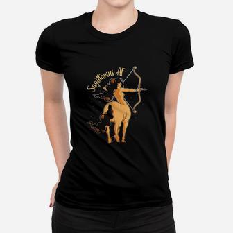 Sagittarius Af Centaur Archer Horoscope Women T-shirt | Crazezy