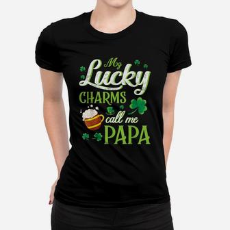 Saint Patrick Beer Shamrocks My Lucky Charms Call Me Papa Women T-shirt | Crazezy AU