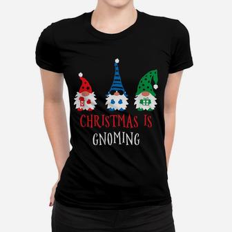 Santa Claus Garden Gnome Christmas Women T-shirt | Crazezy