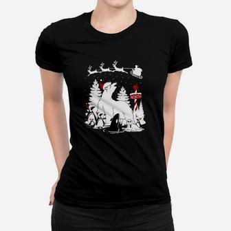 Santa Polar Bear Puffins Orca Walrus Long Sleeve Women T-shirt - Thegiftio