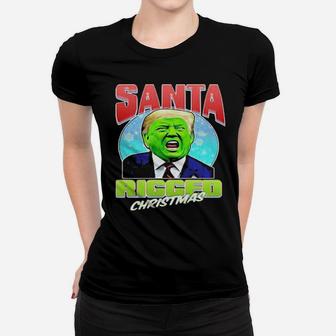 Santa Rigged Women T-shirt - Monsterry