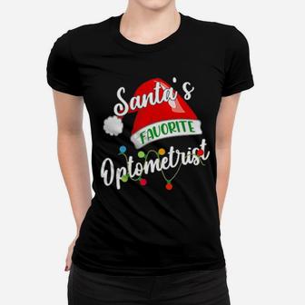 Santas Favorite Optometrist Women T-shirt - Monsterry