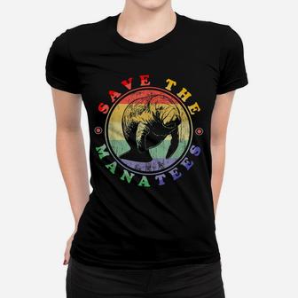 Save The Manatees Love Manatees Animal Retro Manatee Women T-shirt | Crazezy UK