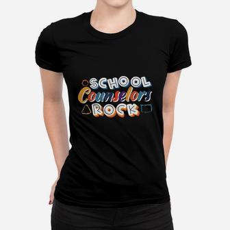 School Counselors Rock Women T-shirt | Crazezy