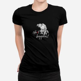 Schwarzes Bulldoggen Frauen Tshirt für Herren mit lustigem Spruch - Seseable