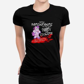 Schwarzes Party Frauen Tshirt mit Lustigem Drachen-Motiv - Seseable