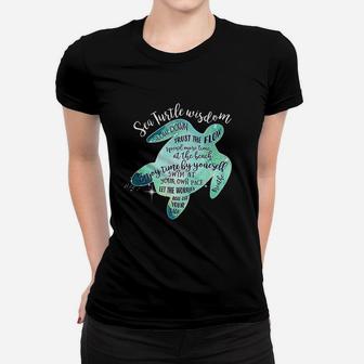Sea Turtle Wisdom Women T-shirt | Crazezy