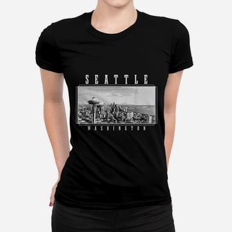 Seattle Washington Skyline Women T-shirt | Crazezy UK