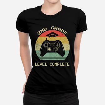 Second 2Nd Grade Graduation Level Complete Video Gamer Gift Women T-shirt | Crazezy
