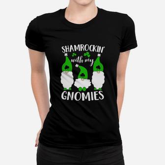 Shamrockin' With My Gnomies St Patrick's Day Women T-shirt - Monsterry