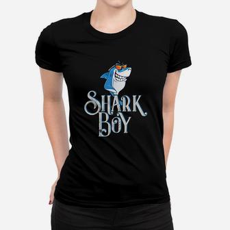 Shark Boy Attack Funny Gift Fin Great White Women T-shirt | Crazezy AU