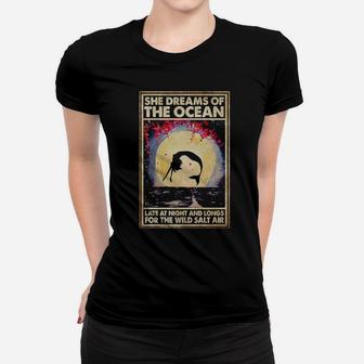 She Dreams Of The Ocean Women T-shirt - Monsterry