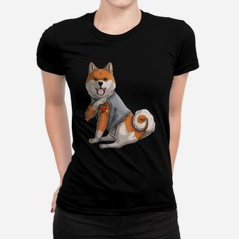 Shiba Inu I Love Mom Tattoo Dog Women T-shirt | Crazezy CA