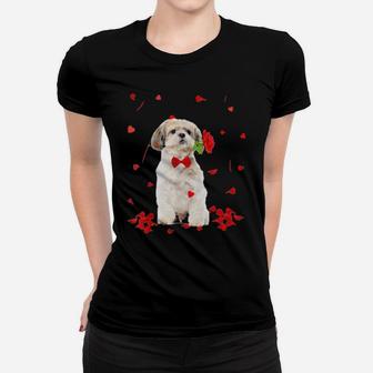Shih Tzu Dog Valentines Day Women T-shirt - Monsterry DE