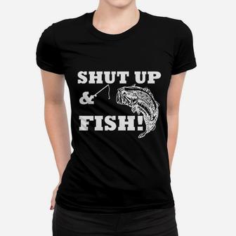 Shut Up And Fish Funny Country Song Women T-shirt | Crazezy CA
