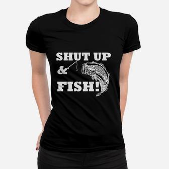 Shut Up N Fish Funny Country Song Women T-shirt | Crazezy UK