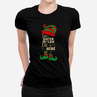 Sister-In-Law Elf Christmas Matching Family Pajama Christmas Women T-shirt | Crazezy CA
