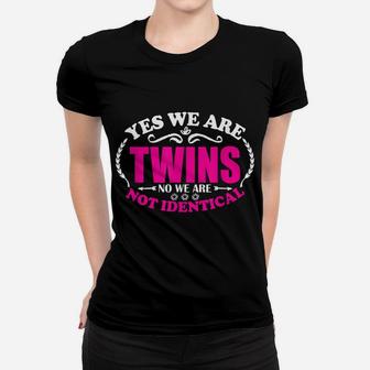 Sister Siblings T Shirt Gift Yes We Are Twins Humor Design Women T-shirt | Crazezy DE