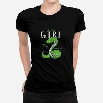 Snake Lover Just A Girl Who Loves Snakes Women T-shirt | Crazezy UK