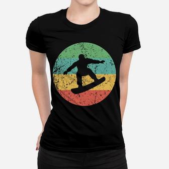 Snowboarding Vintage Retro Snowboarder Women T-shirt | Crazezy