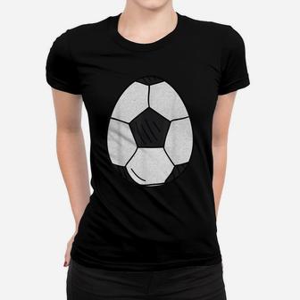 Soccer Ball Happy Easter Egg Cute Hunting Sport Lover Women T-shirt | Crazezy AU